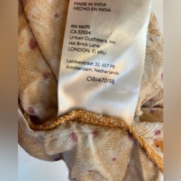 Free People Calisto Bed Jacket in Honey/Gold Tie Front Top | NEW/NWOT!!💛💛 - Picture 9 of 12